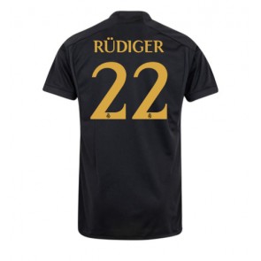Real Madrid Antonio Rudiger #22 Tredje trøje 2023-24 Kort ærmer